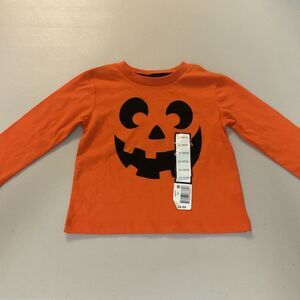 Halloween Orange Pumpkin Long Sleeve Tee 18 Months Boy Girl New